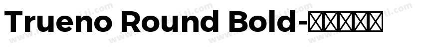 Trueno Round Bold字体转换